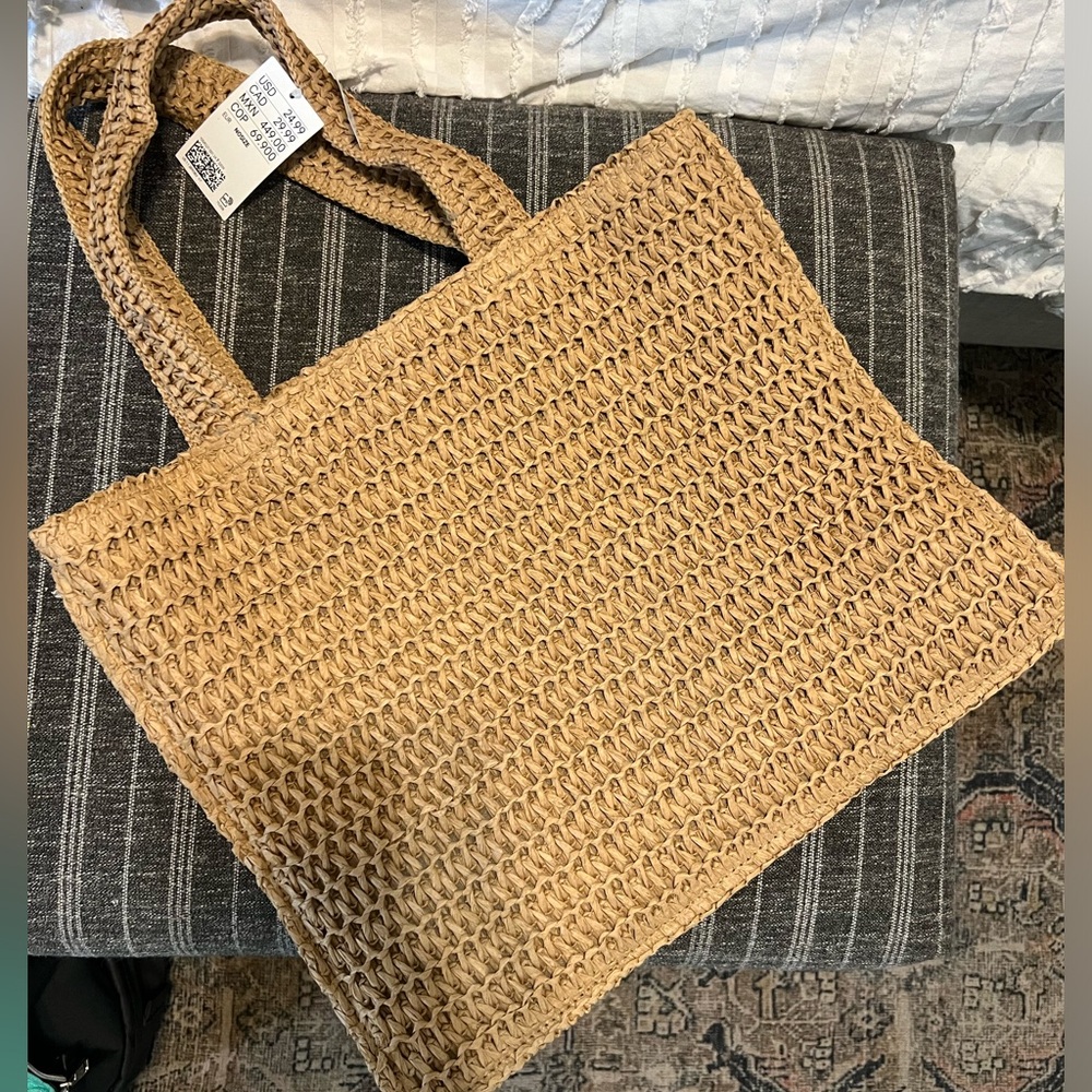 H&M Straw Bag NWT